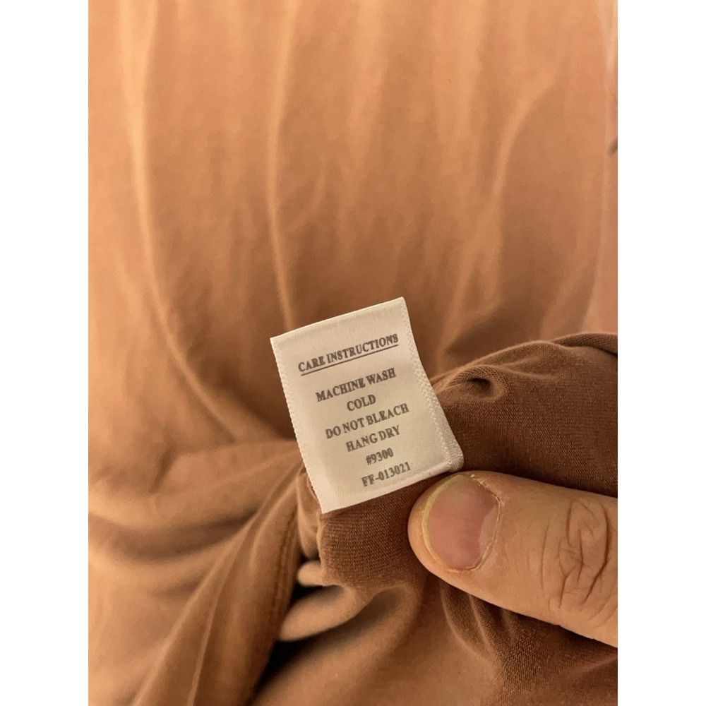 Free Fly Shirt Men L Brown Henley Bamboo Blend Stretch Active Workout L/S Tee - Picture 8 of 8